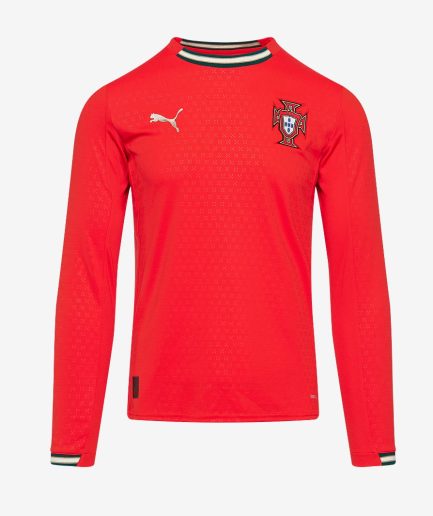 Long Sleeve Portugal Home Jersey 2025 Replica