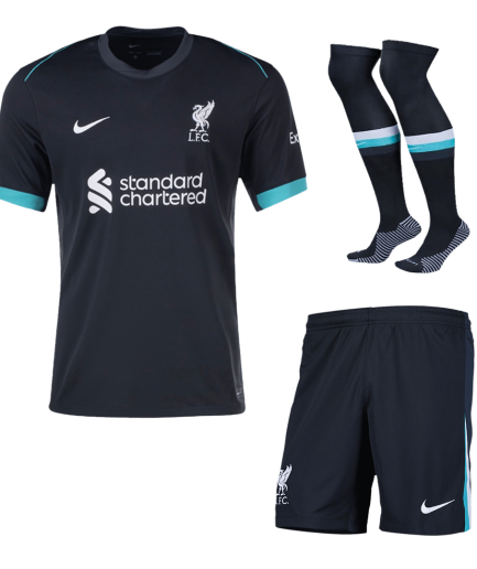 Full Kit Liverpool Away Jersey 2024 2025 Replica + Shorts + Socks