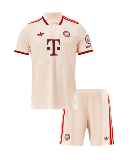 Kids Bayern Munchen Away Jersey 2024/2025 Replica + Shorts