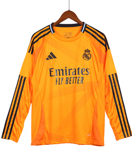 Long Sleeve Real Madrid Away Jersey 2024 2025 Replica