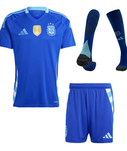 Full Kit Argentina Away Jersey 2024 Replica + Shorts + Socks