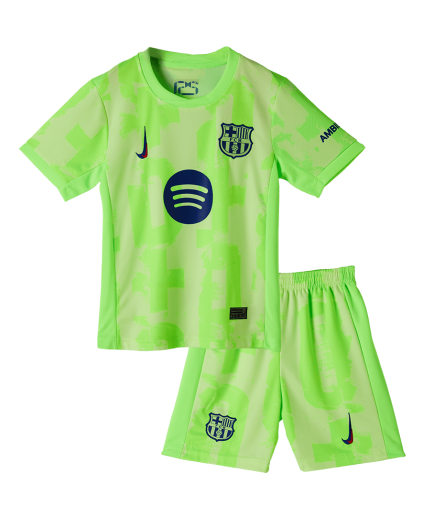 Kids Barcelona 3rd Jersey 2024 2025 + Shorts
