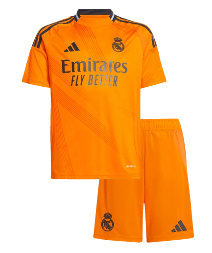 Kids Real Madrid Away Jersey 2024 2025 Replica + Shorts