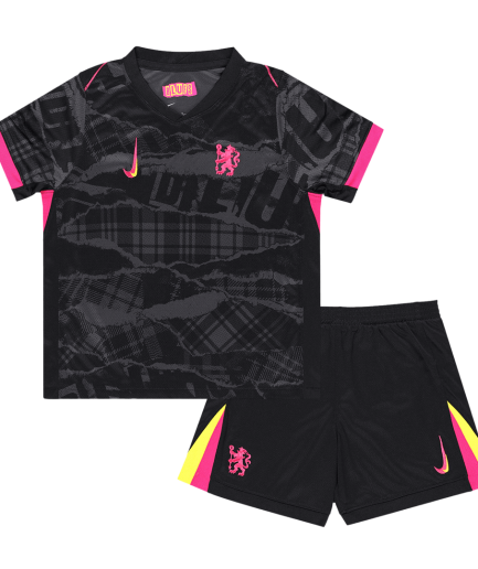 Kids Size Chelsea 3rd Jersey 2024 2025 Replica + Shorts