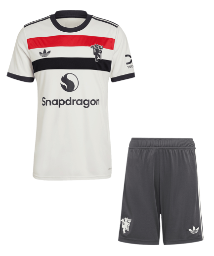 Kids Size Manchester United 3rd Jersey 2024 2025 Replica + Shorts