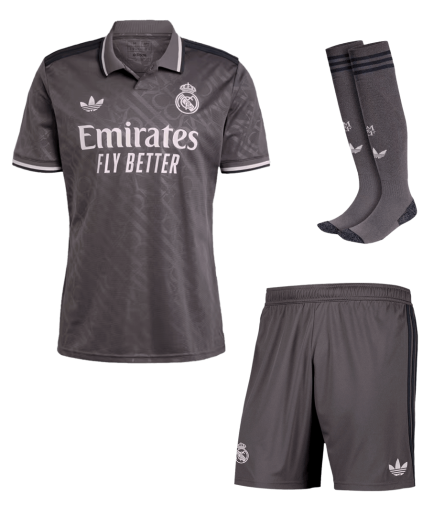 Full Kit Real Madrid 3rd Jersey 2024/2025 + Shorts + Socks