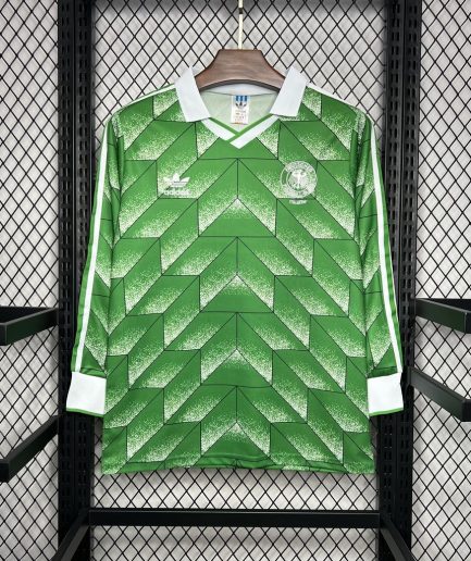 Long Sleeve Germany Away Retro Jersey 1990 Replica