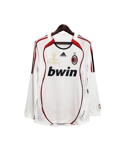 Long Sleeve AC Milan Away 2006 2007 Champions League Final Edition Retro Jersey