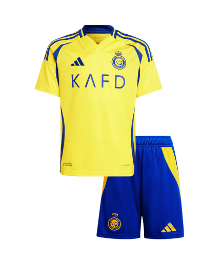 Kids Al Nassr Home Jersey 2024/2025 Replica + Shorts