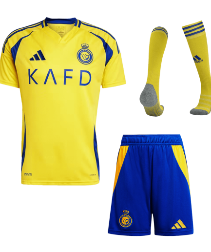 Full Kit Al Nassr Home Jersey 2024/2025 Replica + Shorts + Socks