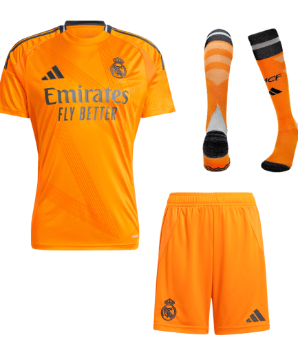 Full Kit Real Madrid Away Jersey 2024/2025 + Shorts + Socks