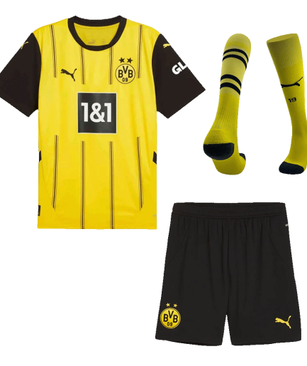 Full Kit Dortmund Home Jersey 2024/2025 Replica + Shorts + Socks