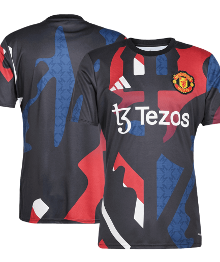 Men's Black Manchester United 2024/25 Pre-Match Top