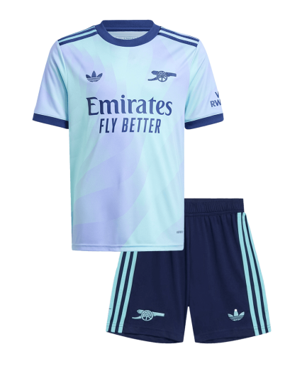 Kids Size Arsenal 3rd Jersey 2024 2025 Replica + Shorts