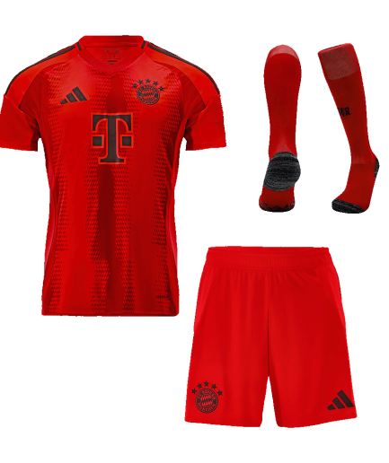 Full Kit Bayern Munchen Home Jersey 2024/2025 + Shorts + Socks