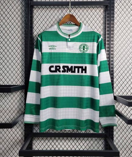 Long Sleeve Celtic Home Jersey 1987 1988 Replica