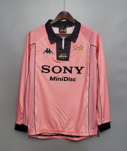 Long Sleeve Juventus Away Retro Jersey 1997 1998 Replica
