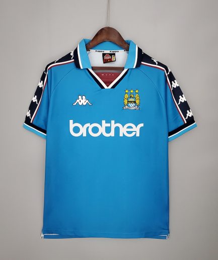 Manchester City Home Retro Jersey 1997 1999 Replica