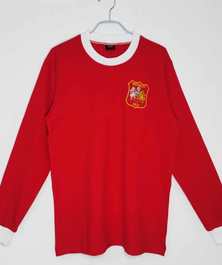 Long Sleeve Manchester United Home Retro Jersey 1968 Replica