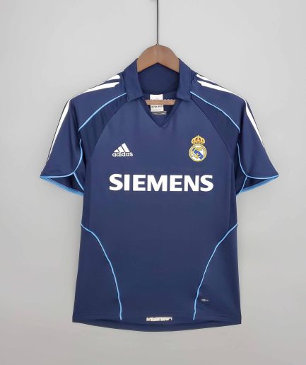 Real Madrid Away Retro Jersey 2005 2006 Replica