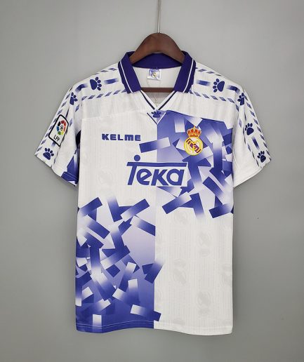 Real Madrid Home Retro Jersey 1996 1997 Replica
