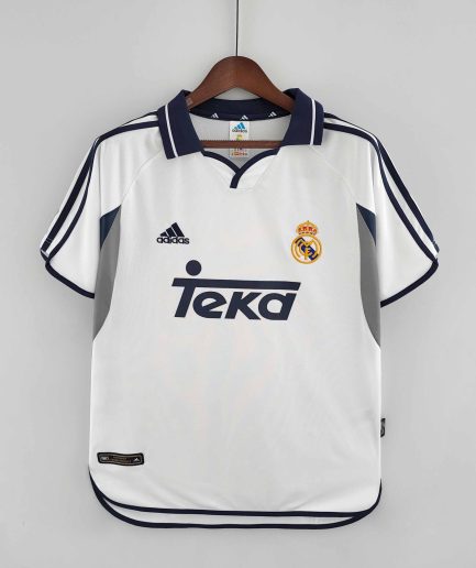 Real Madrid Home Retro Jersey 2000 2001 Replica