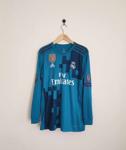 Long Sleeve Real Madrid 3rd Retro Jersey 2017 2018 Replica