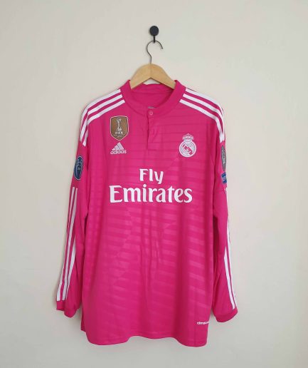 Long Sleeve Real Madrid Away Retro Jersey 2014 2015 Replica