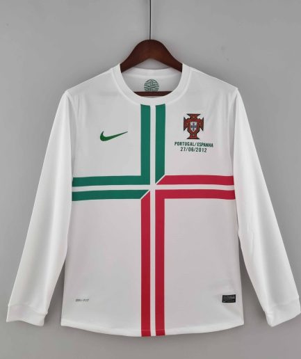 Long Sleeve Portugal Away Retro Jersey 2012 Replica