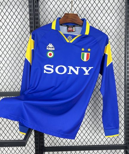 Long Sleeve Juventus Away Retro Jersey 1995 1996 Replica