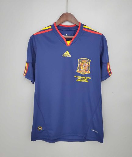 Spain Away Retro Jersey 2010 World Cup Final Edition Replica