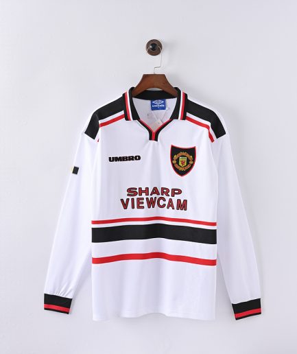 Long Sleeve Manchester United Away Jersey 1998 1999