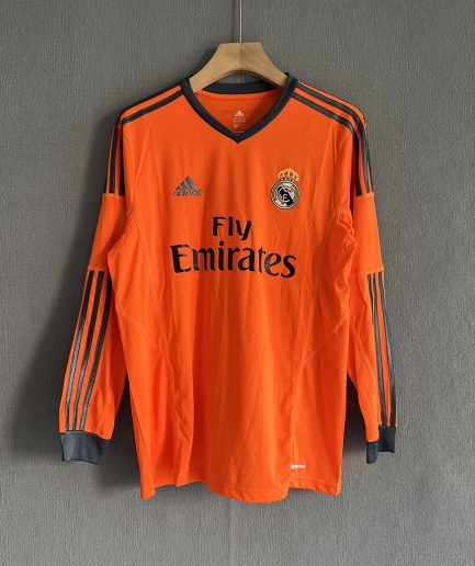 Long Sleeve Real Madrid 3rd Retro Jersey 2013 2014 Replica
