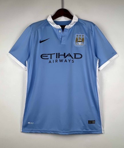 Manchester City Home Retro Jersey 2015 2016 Replica