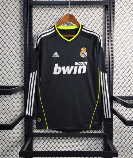 Long Sleeve Real Madrid Away Retro Jersey 2010 2011 Replica