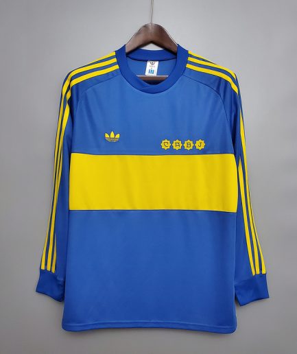 Long Sleeve Boca Juniors Home Jersey 1981-1982