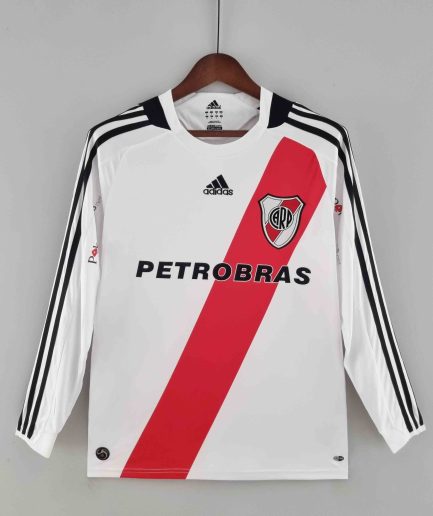 Long Sleeve River Plate Home Jersey 2009 2010