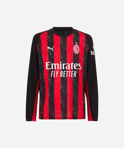 Long Sleeve AC Milan Home Jersey 2025 2026