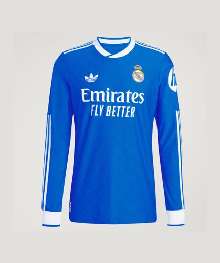 Long Sleeve Authentic Real Madrid 3rd Jersey 2025/2026
