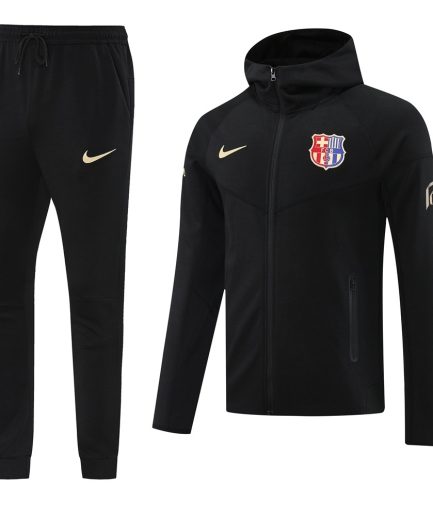 Barcelona Anthem Jacket 2025 – Black (BR6588)