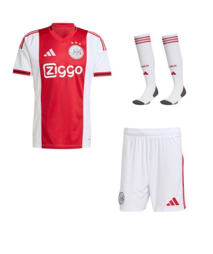 Ajax Home 2025–2026 Full Kit with Shorts + Socks
