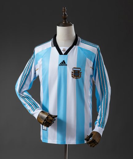 Long Sleeve Argentina Home Jersey 1998