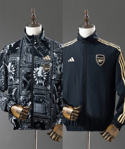 Arsenal Windbreaker Black 2025 Reversible
