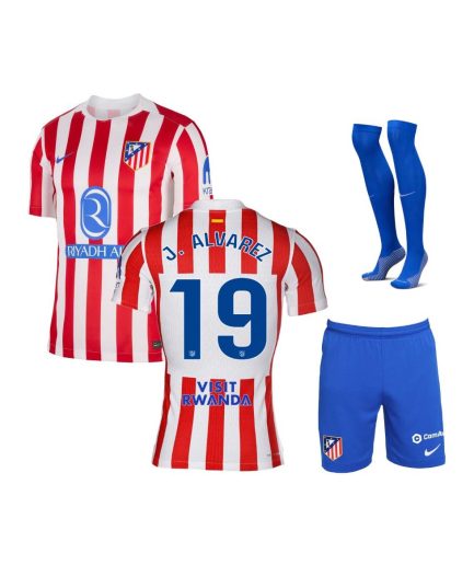 Atletico Madrid Home 2025–2026 Full Kit with Shorts + Socks
