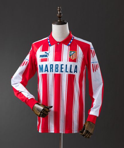 Long Sleeve Atletico Madrid Home Jersey 1994–1995