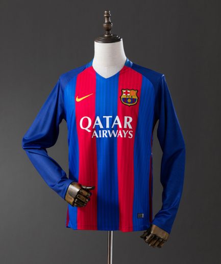 Long Sleeve Barcelona Home Jersey 2016–2017