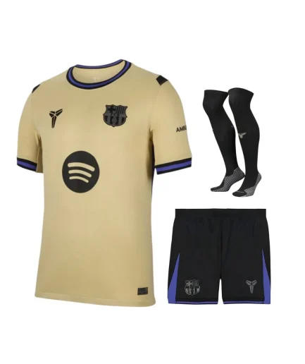 Barcelona Away 2025–2026 Full Kit with Shorts + Socks