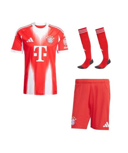 Bayern Munich Home 2025–2026 Full Kit with Shorts + Socks