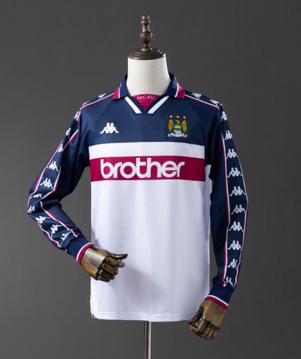 Long Sleeve Manchester City Home Jersey 1997–1998