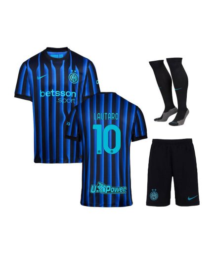 Inter Milan Home 2025–2026 Full Kit with Shorts + Socks